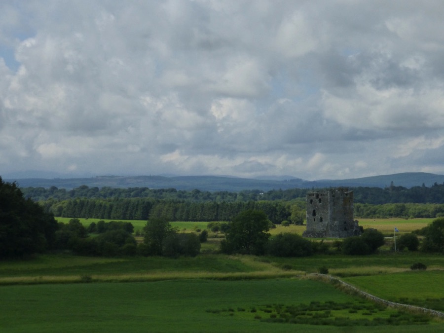 View of Threave Castle from a distance